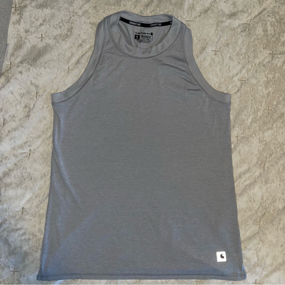 Carhartt Women’s Gray Relaxed Fit Tank Top – Size M